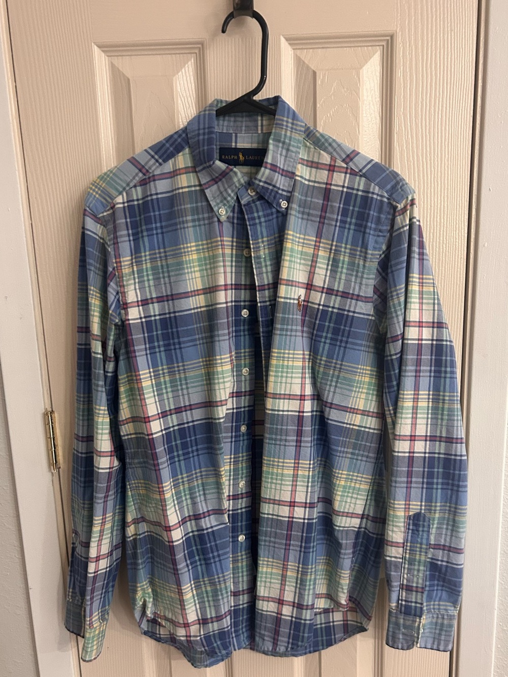 Ralph Lauren Blue Multi-Plaid Button-Down Shirt